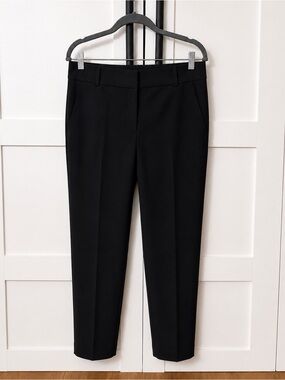 LOFT Black Slim Ankle Trousers